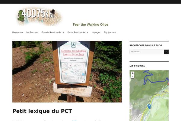 Site using Walking-olive plugin