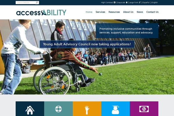 Site using WP Accessibility plugin