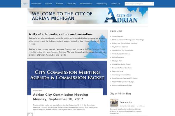 Site using Adrian-city plugin
