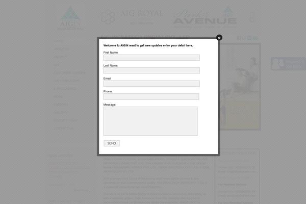 Site using WP Welcome Message plugin