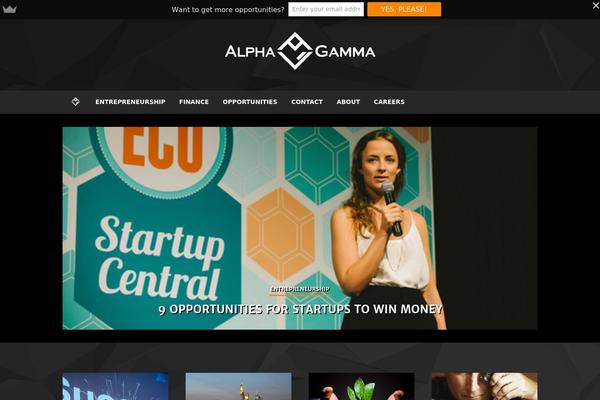 Site using Alphagamma-custom plugin