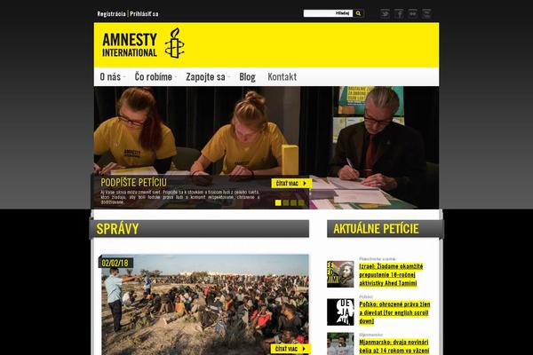 Site using Amnesty-events plugin