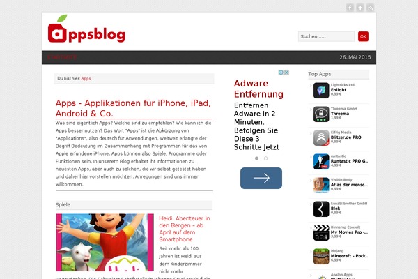 Site using AppStore Links plugin