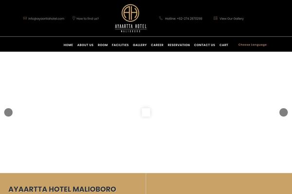 Site using Wp-hotel-booking plugin