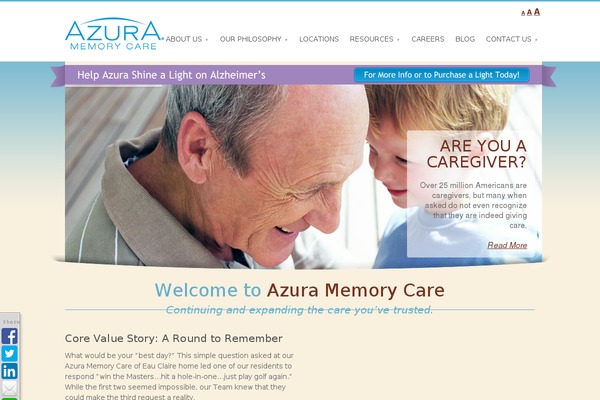Site using Azura-memory-care-customizations plugin
