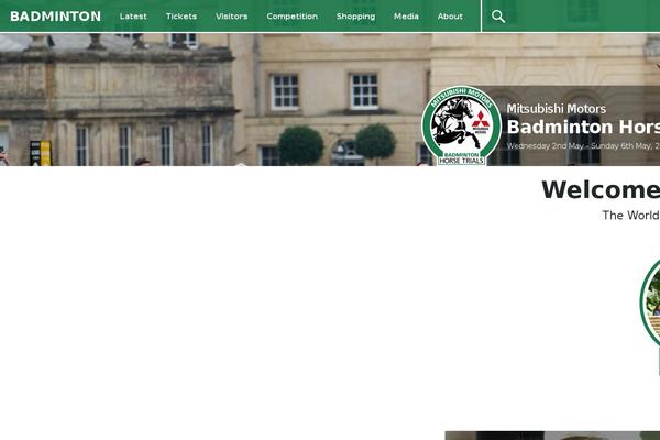 Site using Badminton-horse-tradestands plugin