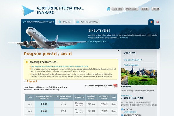 Site using Airport_scheduler plugin