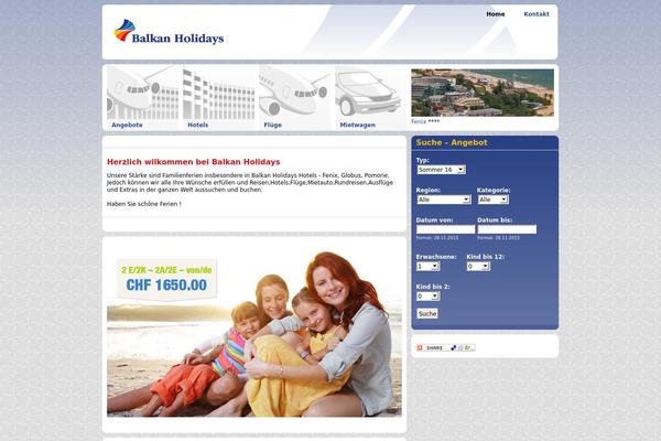 Site using Balkan-holidays plugin