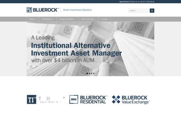 Site using Bluerock-portfolio plugin