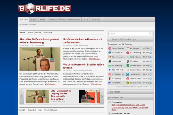 Site using Bundestagswahlen-chart plugin