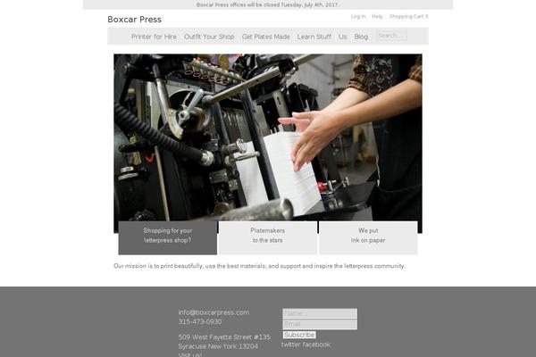 Site using Boxcar-letterpress plugin