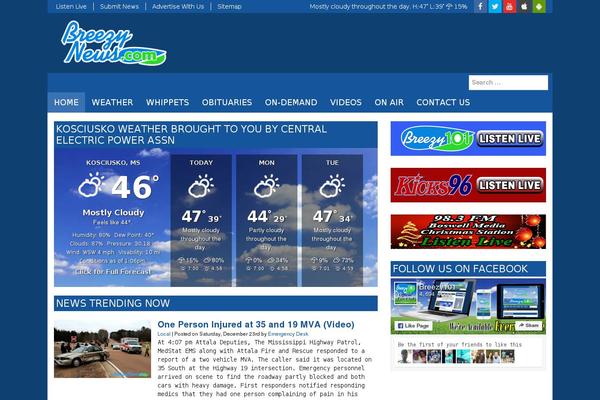 Site using Srr-forecast plugin