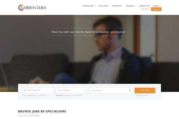 Site using Jobhunt-apply-with-facebook plugin