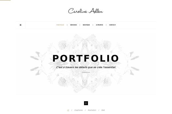 Site using Rose-portfolio plugin