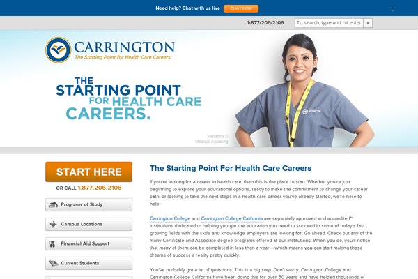 Site using Carrington plugin