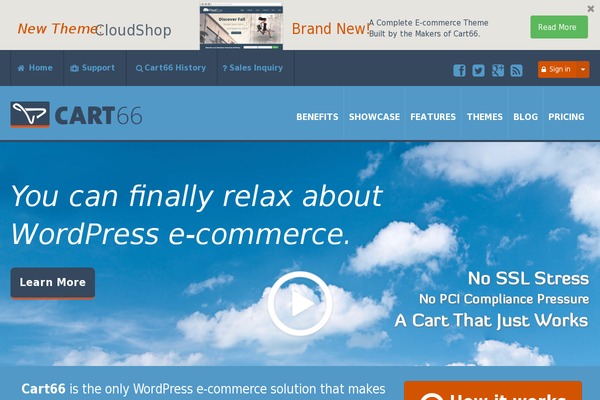 Site using Cart66 Cloud :: Ecommerce with security plugin