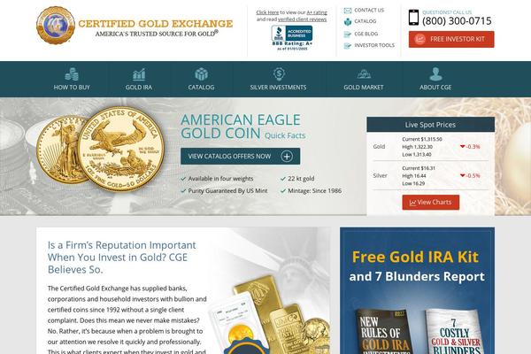 Site using Cge-gold-silver-prices plugin