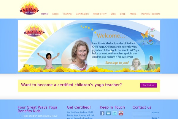 Site using Radiant-child-yoga-event-customization plugin