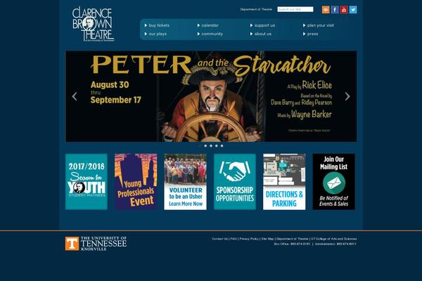 Site using Clarence-brown-theatre-ticketing plugin