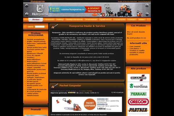 Site using Vshop-ecommerce plugin