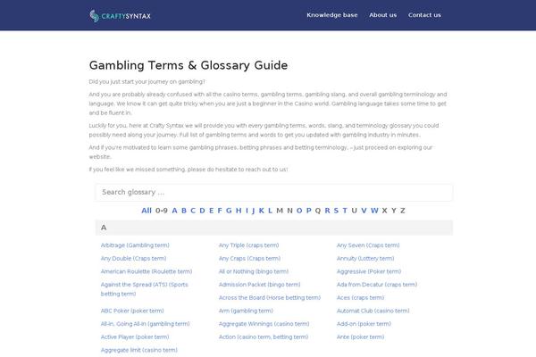 Site using Dw-glossary plugin