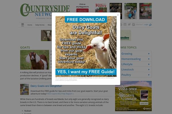 Site using Countryside-ads plugin
