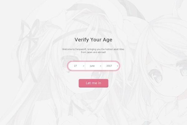 Site using Age-gate plugin