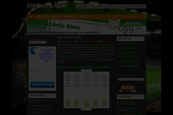 Site using Price Table plugin