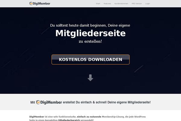 Site using Digimember plugin
