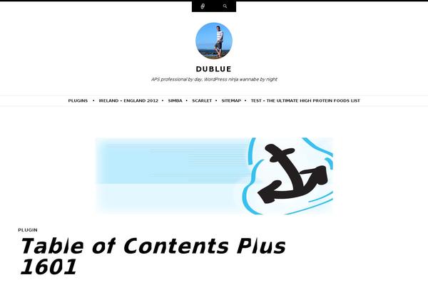 Site using Table of Contents Plus plugin