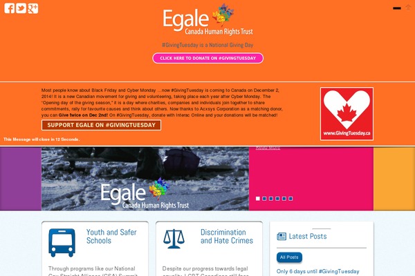 Site using Egale-blocks plugin