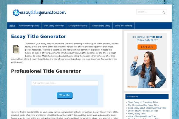 Site using Titles_generator plugin