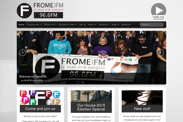 Site using Fromefm-player plugin