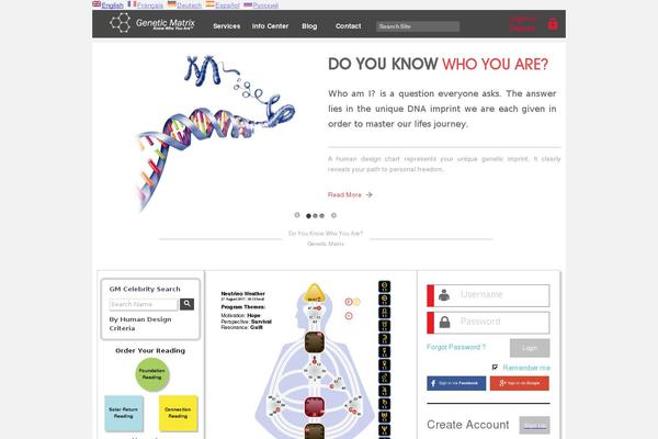 Site using Geneticregistrationforms plugin