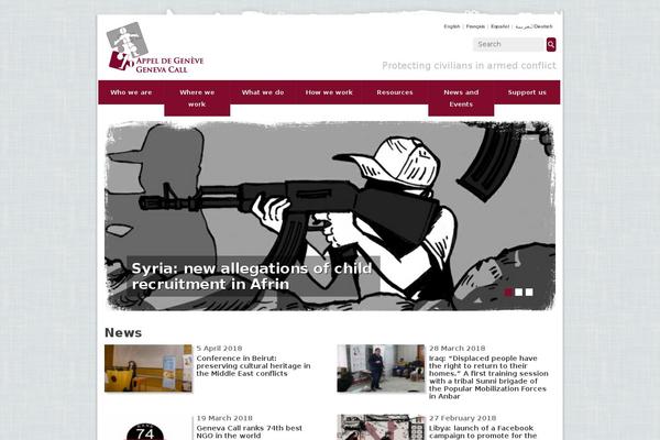 Site using Genevacall-humanitarian-action plugin