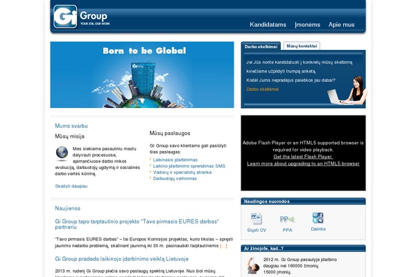Site using Gi-group-global-menu plugin