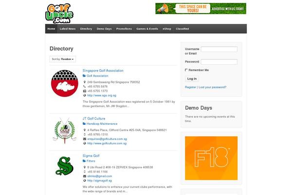 Site using Sabai-directory plugin