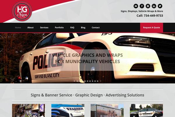 Site using Our Services Showcase plugin