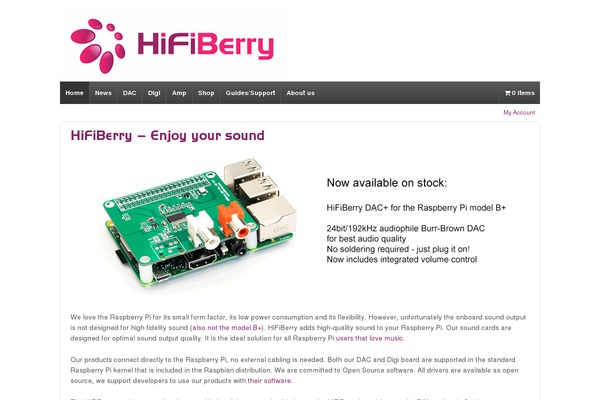 Site using Hifiberry plugin