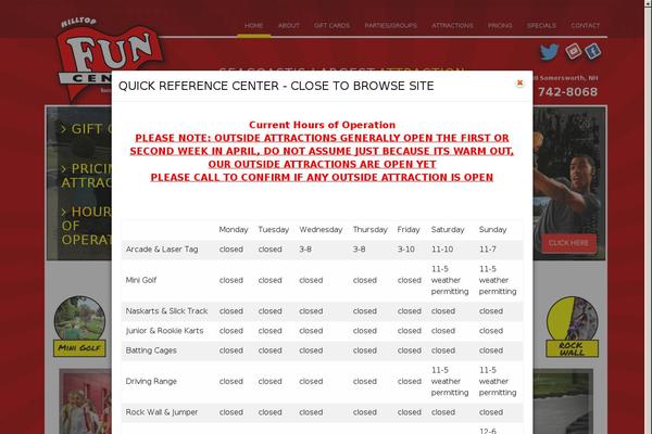 Site using Homepage-pop-up plugin