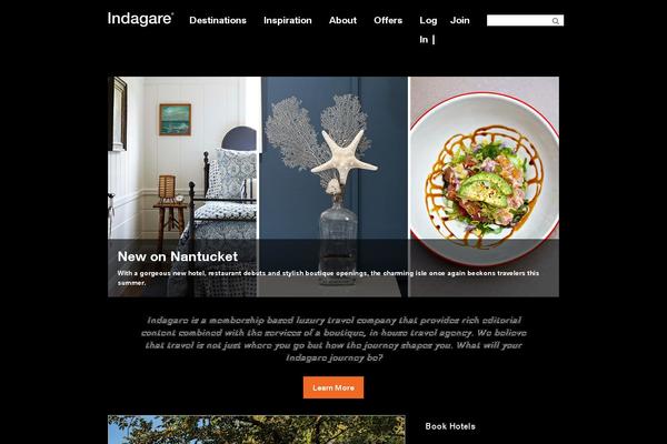 Site using Indagare-content plugin