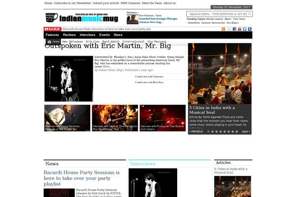 Site using WordPress News Ticker plugin