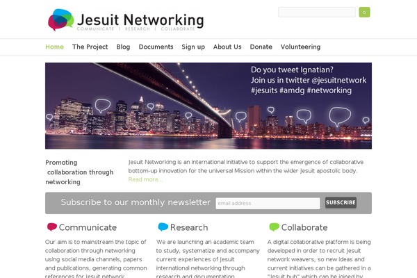 Site using Jesuitnetworking.org plugin