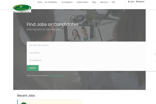 Site using WP Job Manager - Predefined Regions plugin
