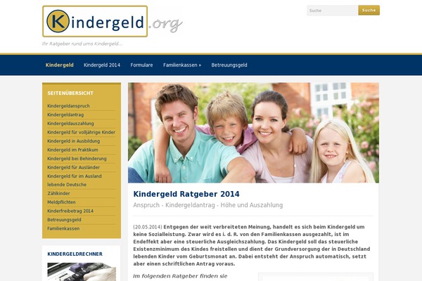 Site using Th_kindergeldrechner plugin