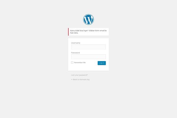 Site using Sidebar Login Widget plugin