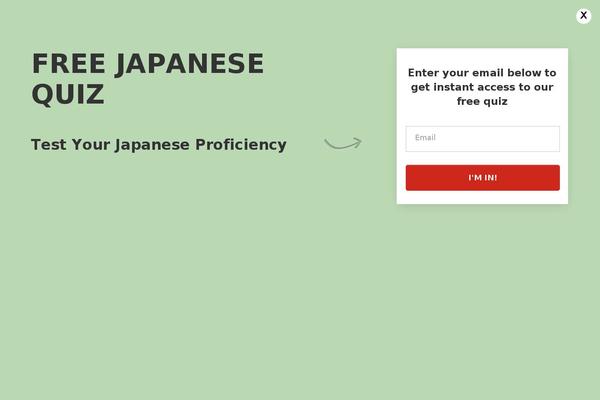 Site using Japaneseup plugin