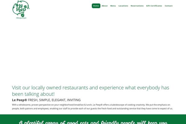 Site using Food and Drink Menu plugin