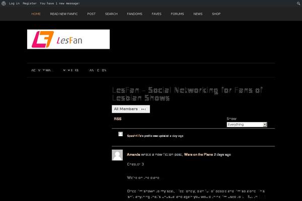 Site using Wp-fanfiction-writing-archive-favorites-manager plugin