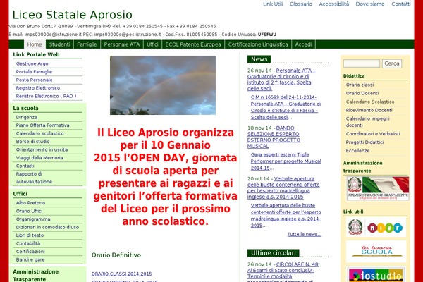 Site using Albo Pretorio On line plugin